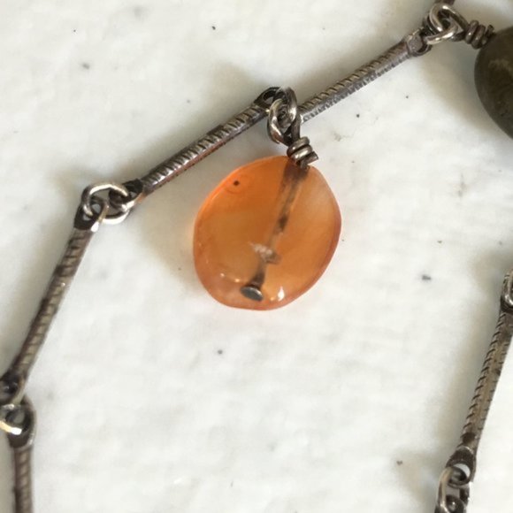 Peyote Bird Sterling & Semi-Precious Stones Necklace - Picture 4 of 11